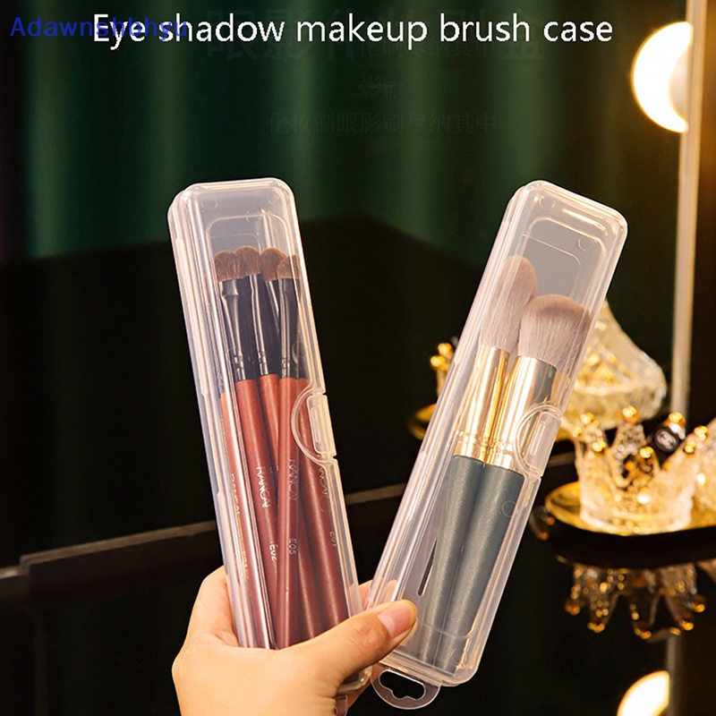 Adhyu Portable Transparan Brush Makeup Organizer Tempat Pensil Alis Kotak Peralatan Makan ID