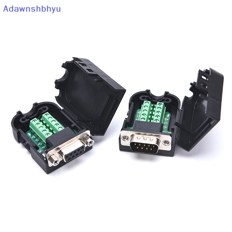 Konektor Adhyu DB9 RS232 Male Female 9pin RS485 Terminal Breakout Konektor COM ID