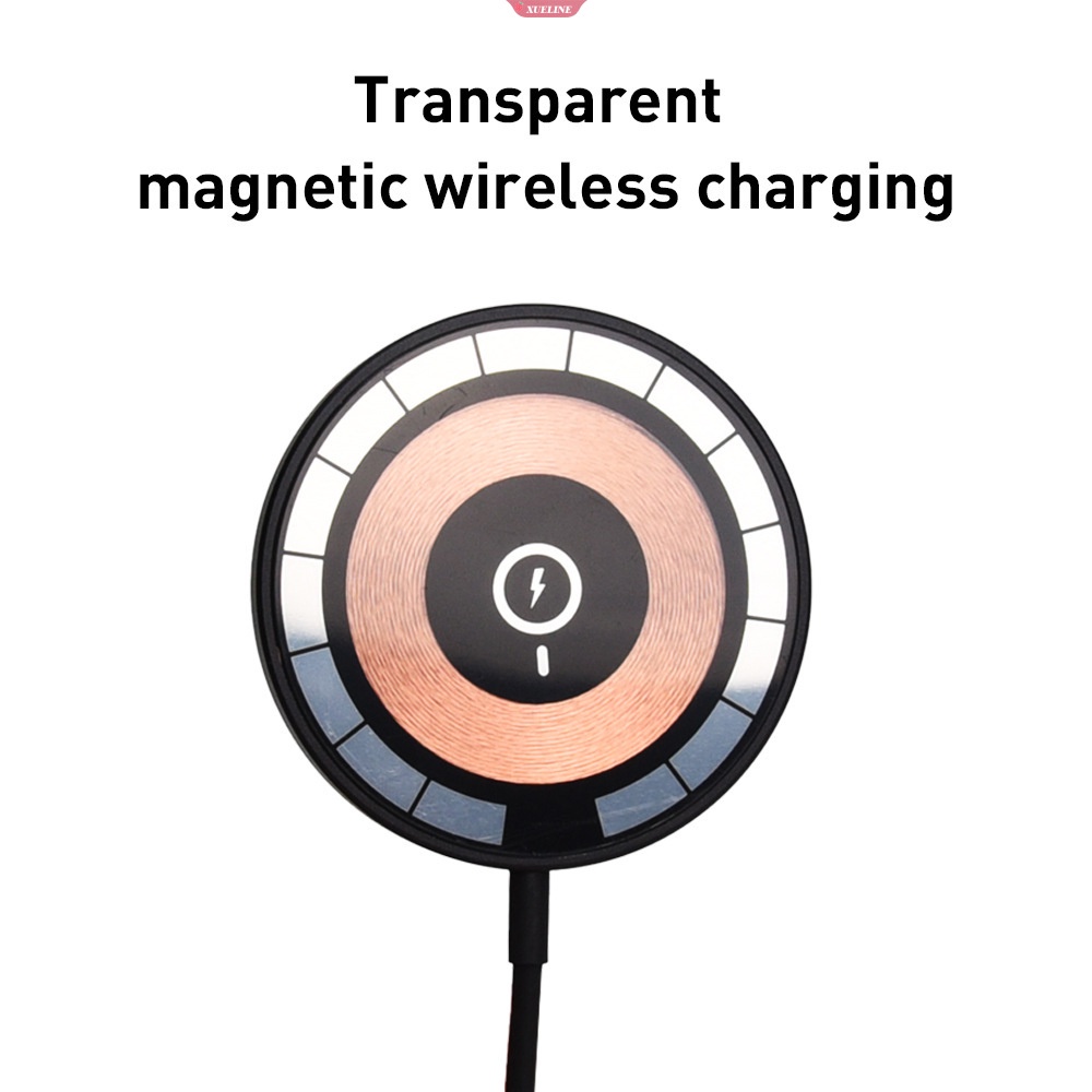 IPHONE Baru 100W Qi Magnetic Fast Wireless Charger Pad Stand Untuk Iphone14 13 12 Pro Max11 Stasiun Pengisian Nirkabel Mini Cepat [ZXL]