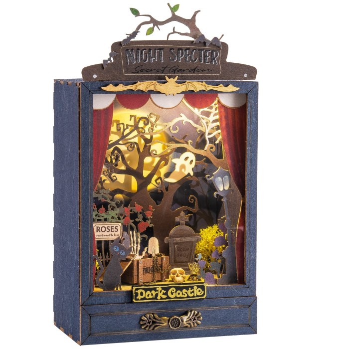 Rolife Robotime Dark Castle Box Theater DS023 DIY Dollhouse Miniatures Perfect Gift For Your Love One
