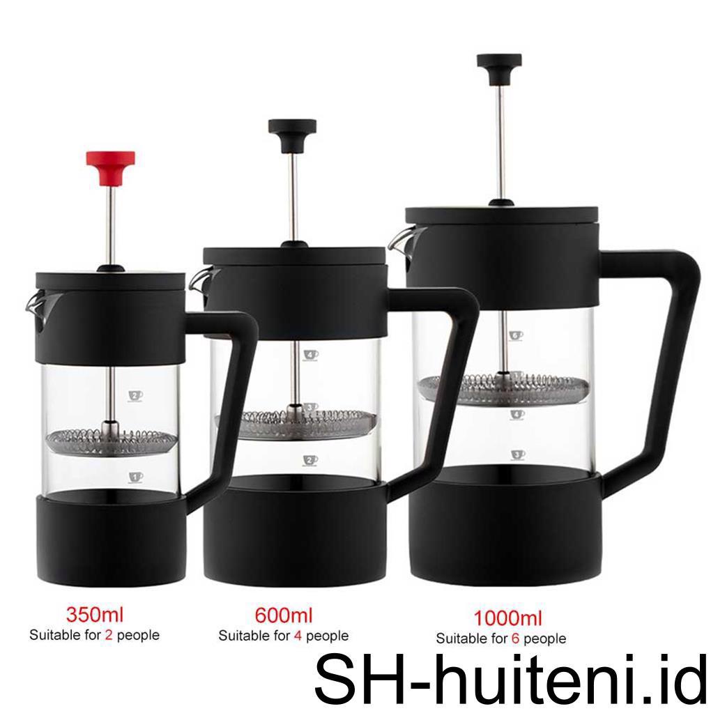 Teko Kopi Stainless Steel Hand Brewed Cafetiere Press Dengan Filter Desain Insulasi Dinding Ganda Proses Polandia Pot Cangkir