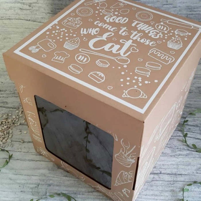 

(NO MIN Order) Dus Tinggi 30 x 30 x 35 TallCake Box Packaging Kue Tart
