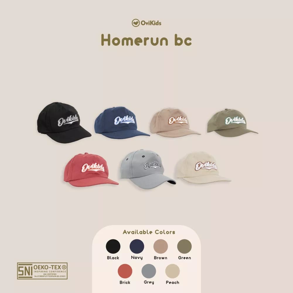 OVIKIDS HAT HAMERUN BC / TOPI BASEBALL ANAK LAKI - LAKI PREMPUAN