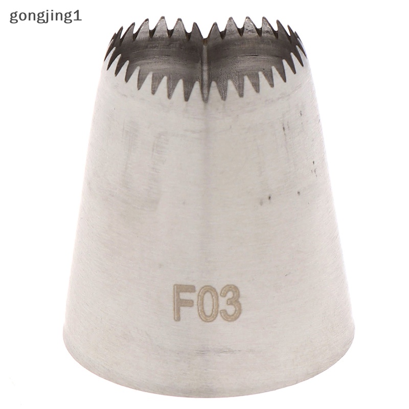 Ggg 3pcs Persegi Hati Icing Piping Nozzle Rusia DIY Cream Kue Pastry Tips Alat ID