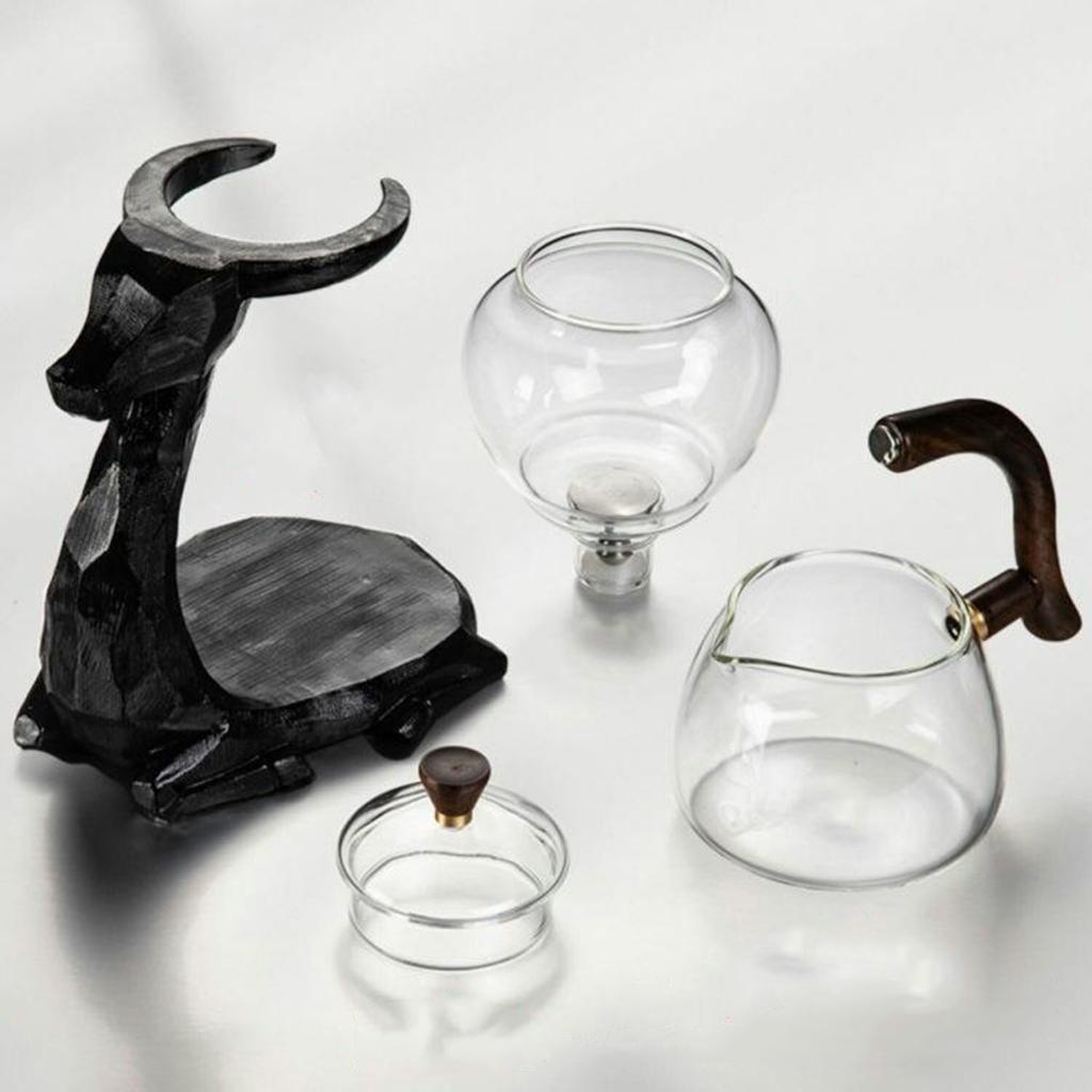 Kungfu Glass Tea Set Magnetic Water Diversion Untuk Dapur