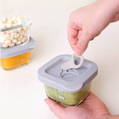 Little Dimple Baby Food Container with Silicone Lid