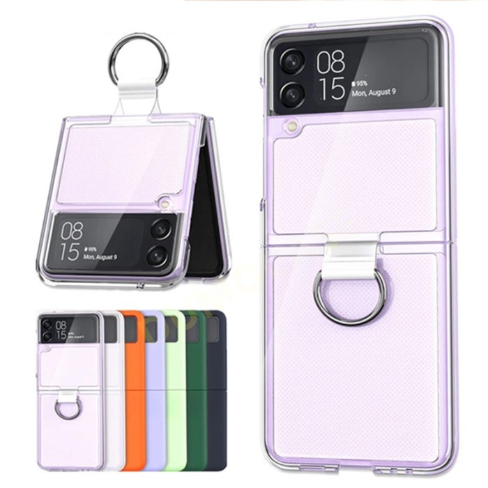 Case + Ring Colorfull Samsung Z Flip 3 Z Flip 4 -BC09