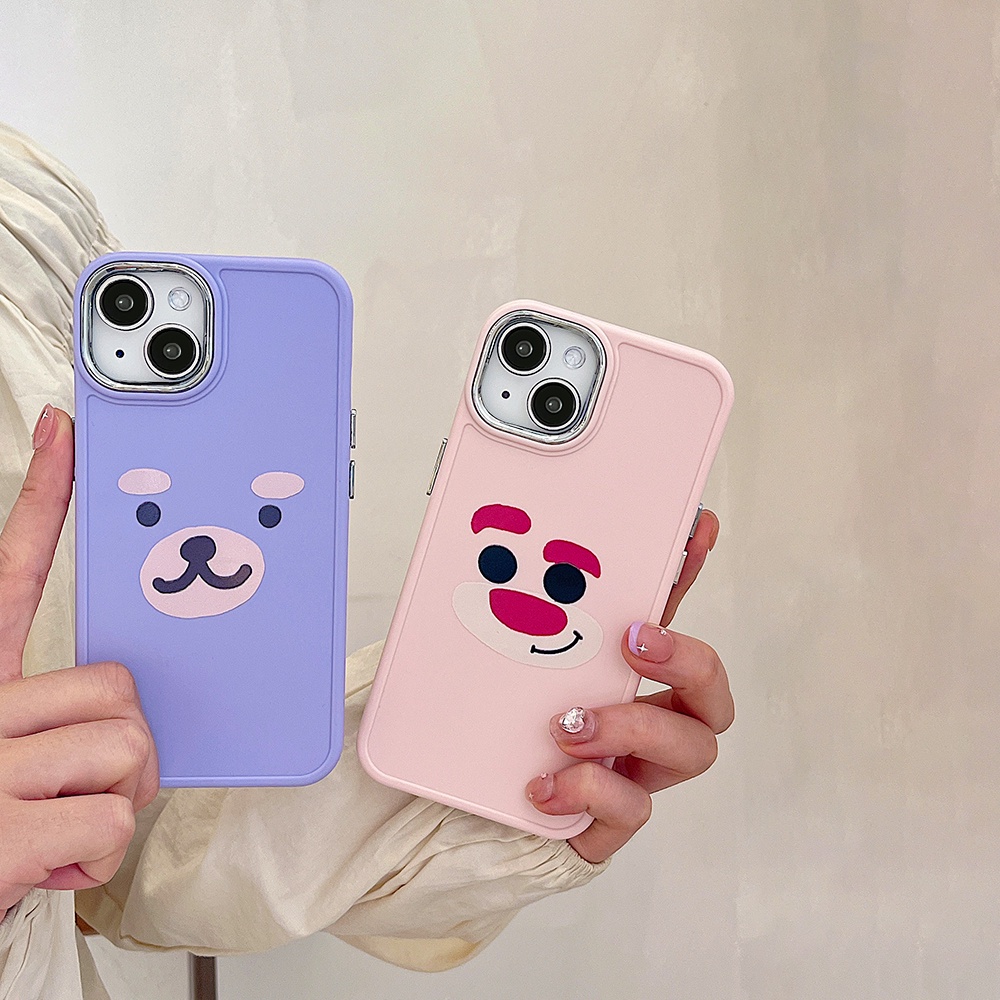 Casing IPhone Emoji Beruang Lucu Imut Kompatibel Untuk Iphone11 Casing14 Pro Max Ip13 Pro Max Iphone12 IPhone 11pro Max IPhone X XS Ip XS Max Xjavascript: R Back Cover Shell