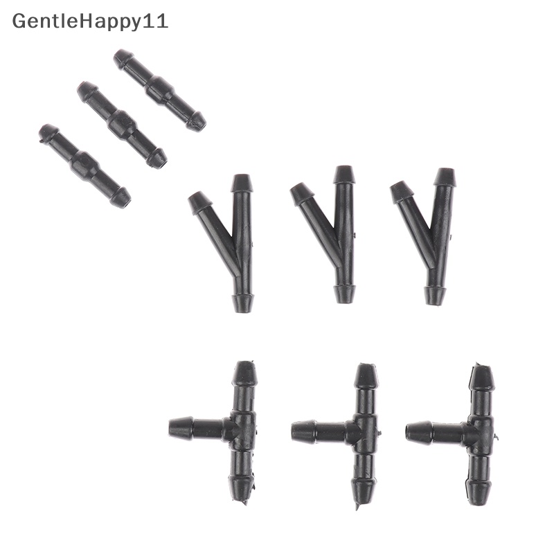 Gentlehappy 10Pcs Universal Joiner Konektor Pipa Air Bensin Wiper Nozzle Selang Tubing id