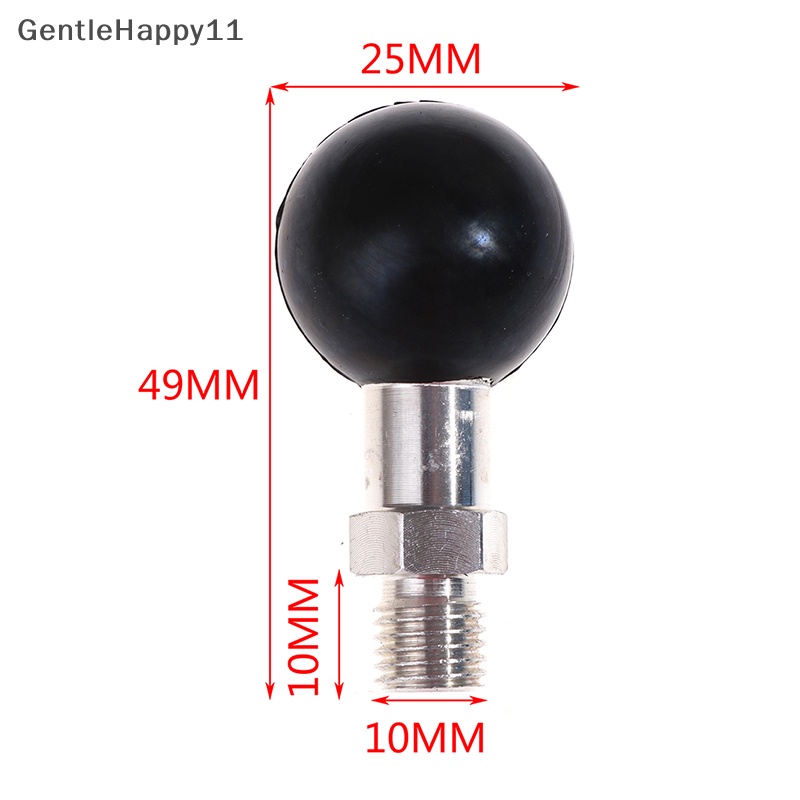 Gentlehappy New Ball Base M10 X 1.25 Male Thread Mount Motor Mobil Motor Untuk Ram Moun id