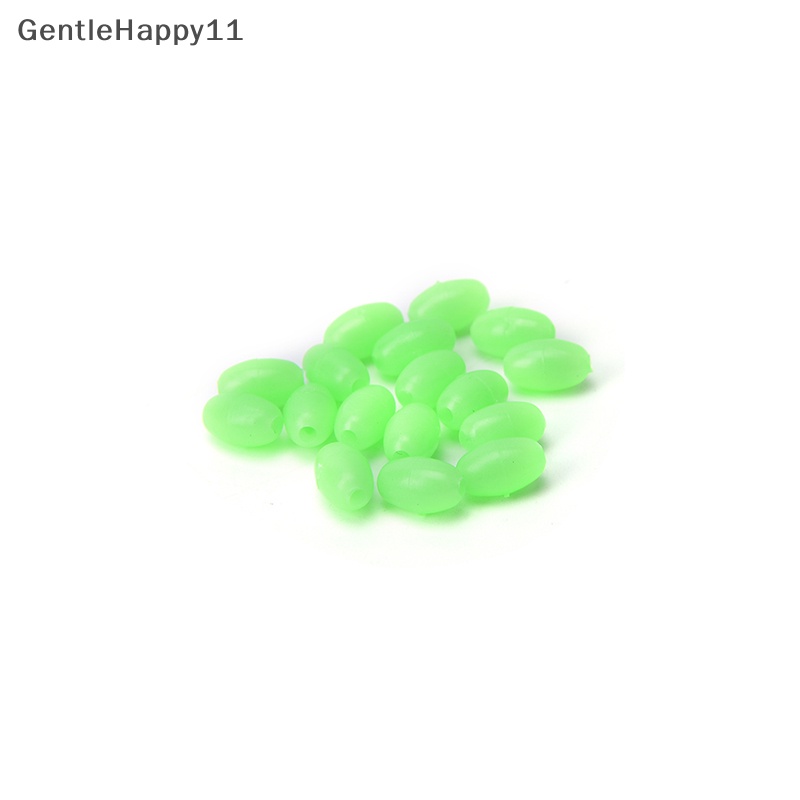 Gentlehappy 100X Glow Beads Rigs Membuat Manik-Manik Memancing Bercahaya Lembut Berbentuk Oval 5mm/8mm/10mm id