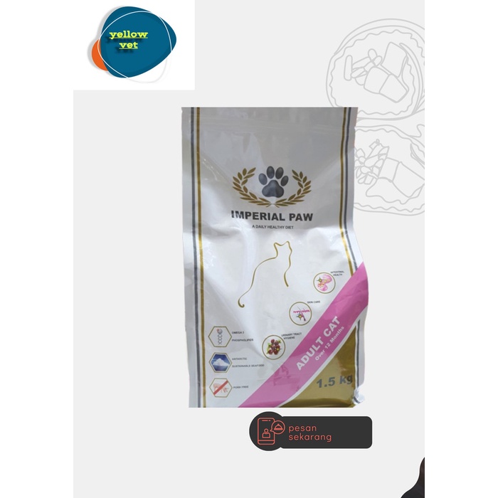 imperial paw 1.5kg adult | super premium | no pork