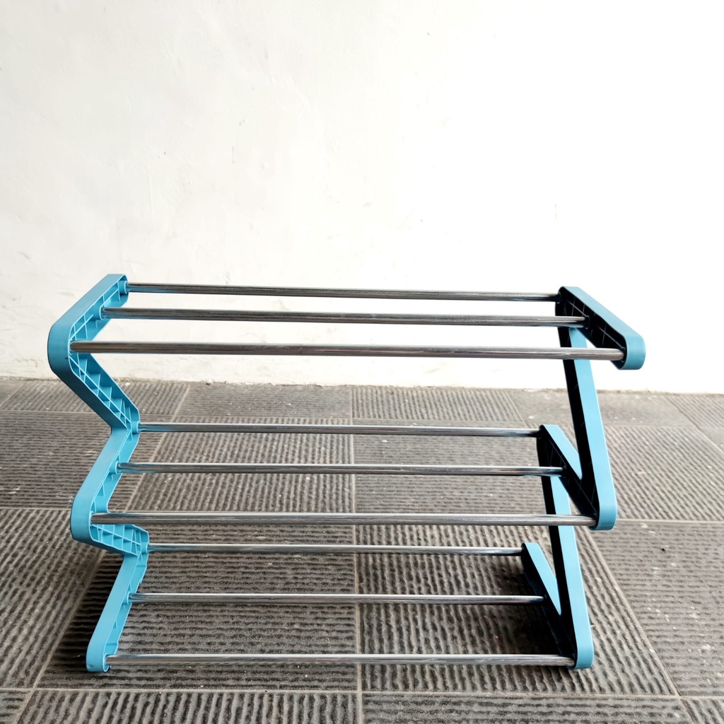 Tempat Sandal Sepatu Ekonomis Zig Zag / Rak Sepatu Bentuk Z / Z Shape Shoe Rack