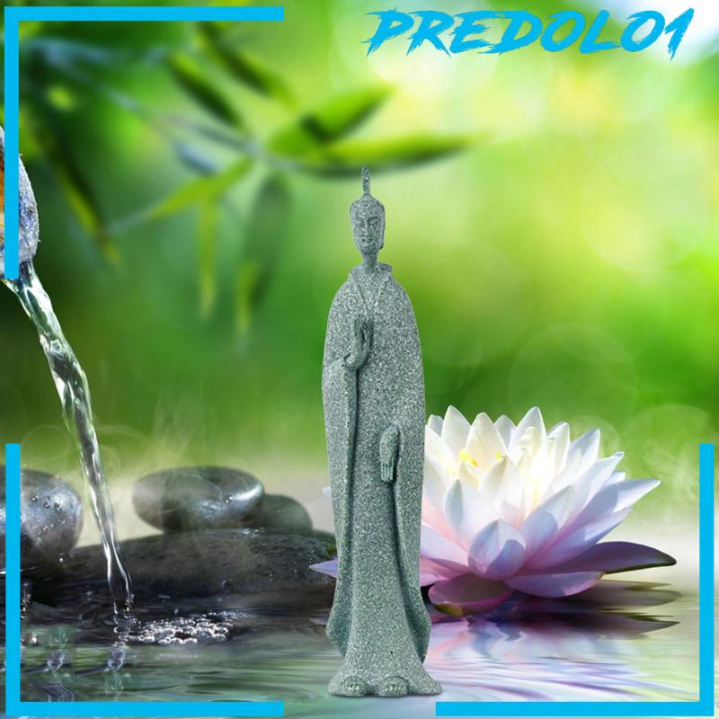 [Predolo1] Patung Resin Buddha Meditasi Tangki Ikan Untuk Aksesoris Kamar Yoga