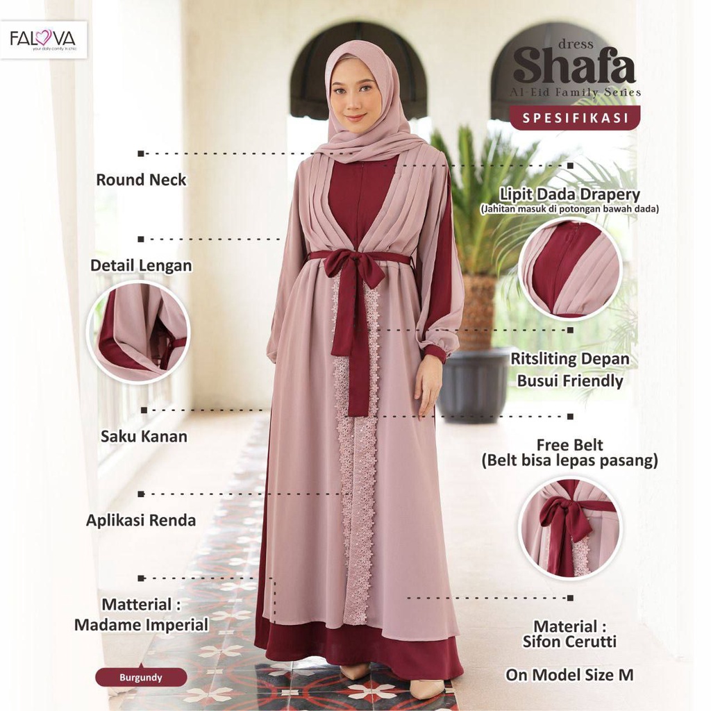 Sarimbit AL EID Shafa Dress Mom ORIGINAL by Falova
