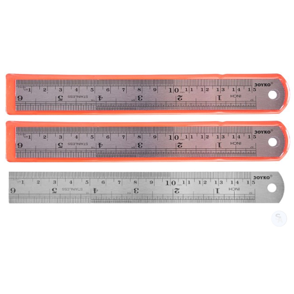 

JOYKO - Penggaris Besi Ruler Stainless 15cm - Pcs