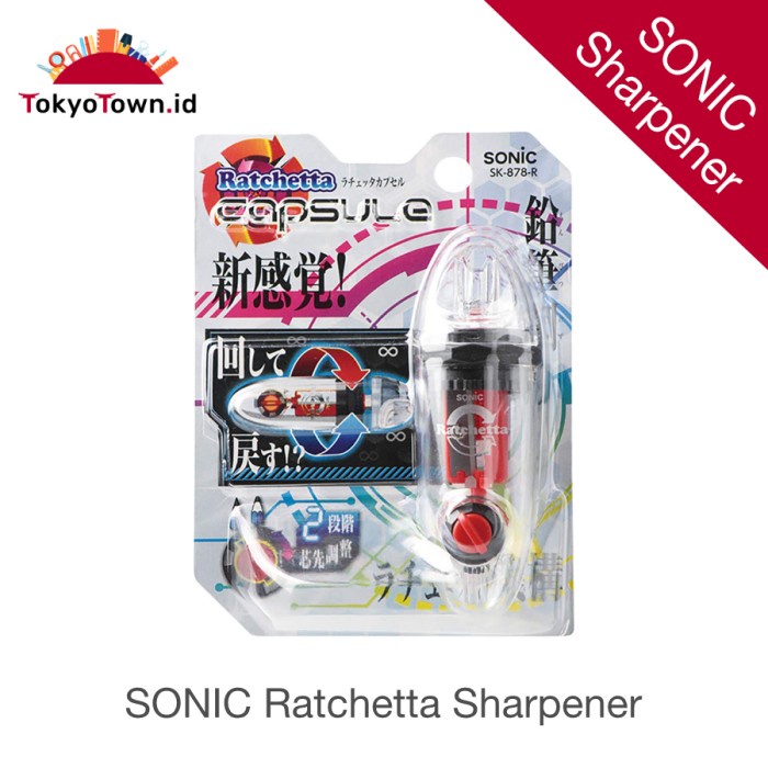 

Sonic Ratchetta Capsule Pencil Sharpener - Merah