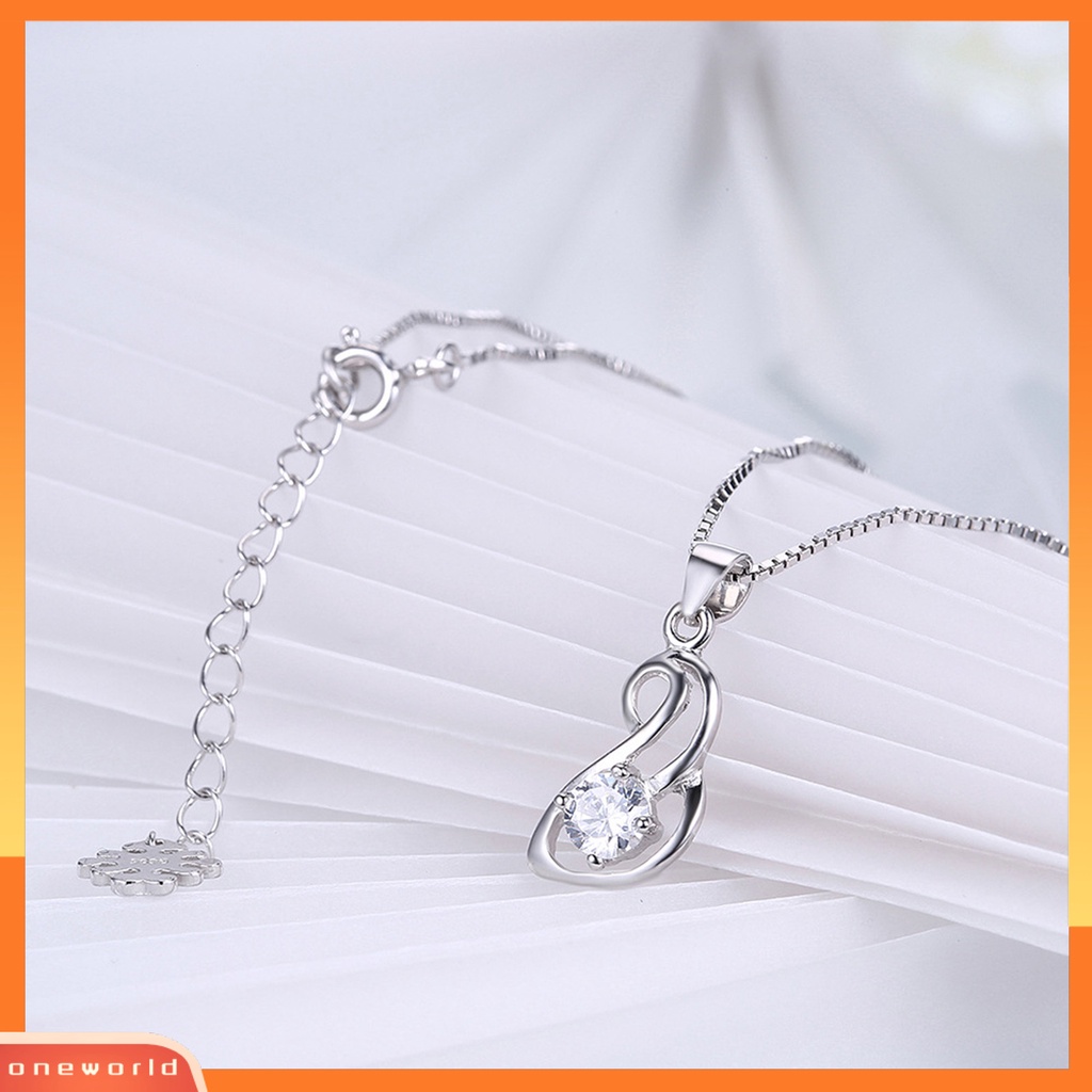 [ONE] Silverhoo Cubic Zirconia Kerah Kalung Nyaman Halus Electroplating Bentuk Ular Klavikula Rantai Wanita Aksesori