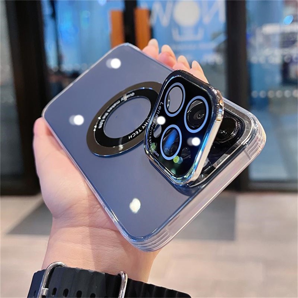 Mewah Ungu iphone 14 pro max case Kamera Perlindungan Lensa case Iphone12 13 pro Max14 plus Dengan bracket shock protection TPU Transparan soft case