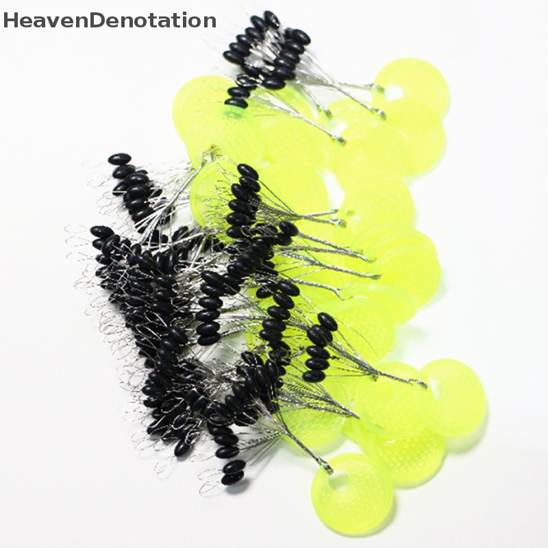 [HeavenDenotation] 120buah 20pak Space Bean Rubber Sea Carp Fishing Karet Hitam Oval HDV