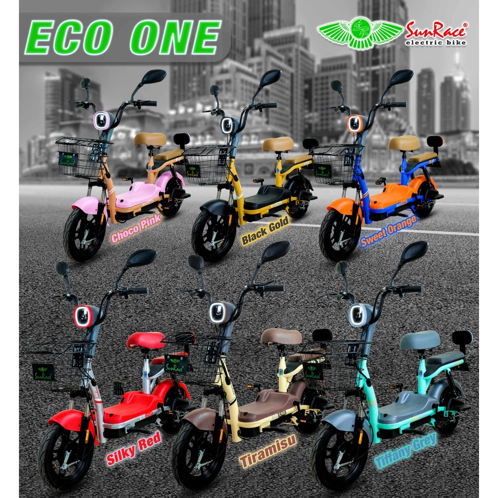 Sepeda Listrik Sunrace ECO ONE 500W - Hi-Ten Steel Frame, 3 Mode Kecepatan