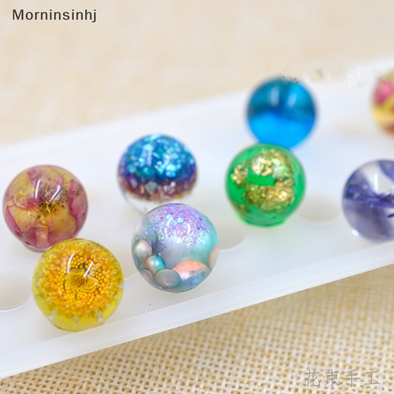 Mornin Resin Silicone Ball Beads Mold Liontin Cetakan DIY Craft Membuat Perhiasan Alat id