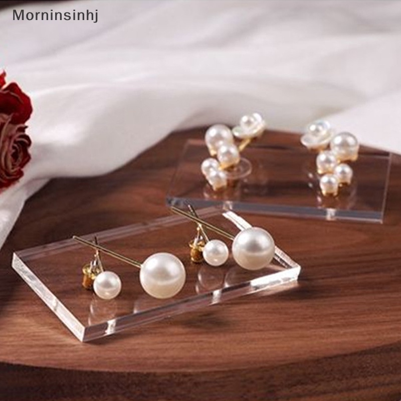 Mornin Stud Earrings Display Akrilik Bening Transparan Papan Display Perhiasan Handmade DIY Aksesoris Toko Penyimpanan Show Jewelry Earrings Holder id