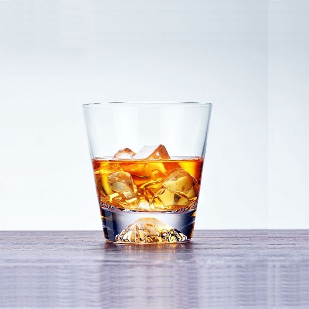 Gelas Elegan Whiskey Rock Glass Mount Fuji Japanese Style 250ml