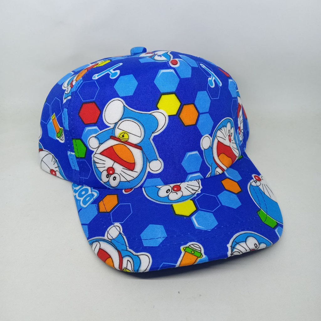 Topi Baseball Doraemon Untuk  Anak Motif Gambar Karakter Animasi Kartun Kesukaan Anak-Anak