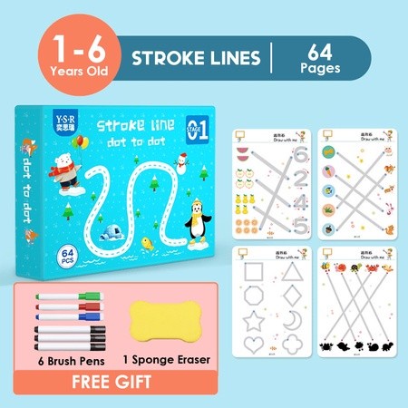 SMART WRITING BOOK / SMART KIDS BOOK Magic Practice Book Buku Gambar