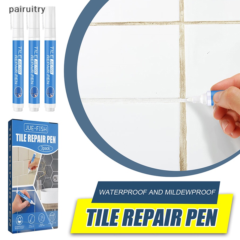 Prt 3pcs Tahan Air Tile Marker Nat Pen Dinding Seam Pen Untuk Ubin Lantai Kamar Mandi Dekontaminasi Jahitan Perbaikan Alat PRT