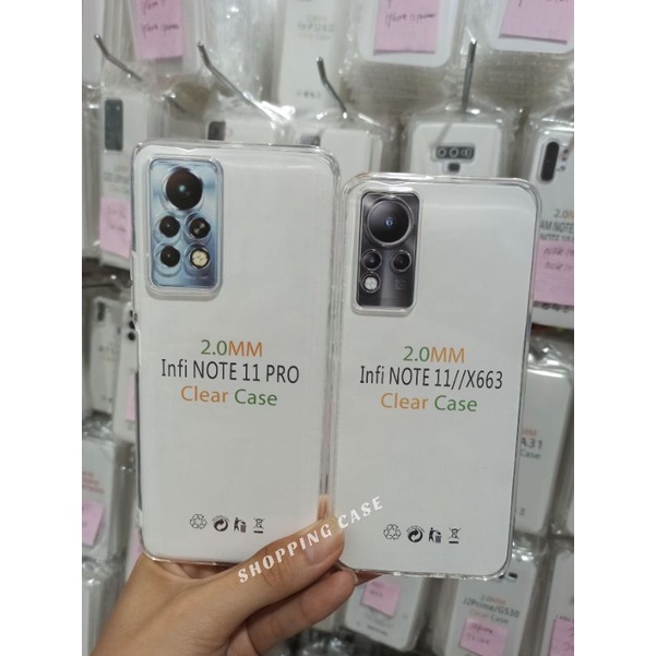 C/C- CASING COVER CASING INFINIX NOTE 11 NFC NOTE 11 PRO CLEAR CASE HD BENING SOFTCASE TRANSPARAN JELLY CASE  SILIKON TPU COVER