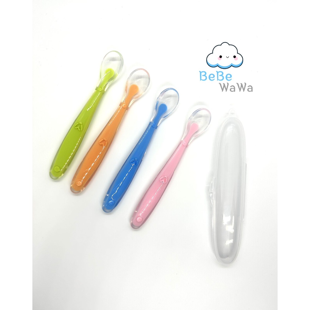 BeBeWaWa New Healthy Silicone Spoon - Sendok Makan Baby BW005-3 BW005-4