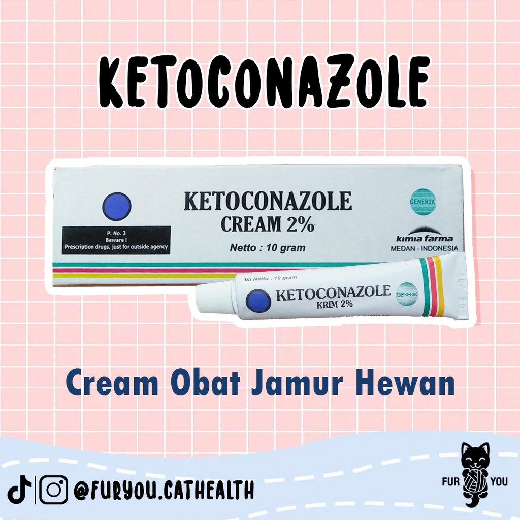 Ketoconazole Cream obat jamur hewan obat jamur kucing  - KETOKONAZOLE