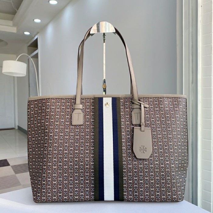 Tory Burch Original TB Tote Bag Gemini Link 40cm 58450 - Grayheron