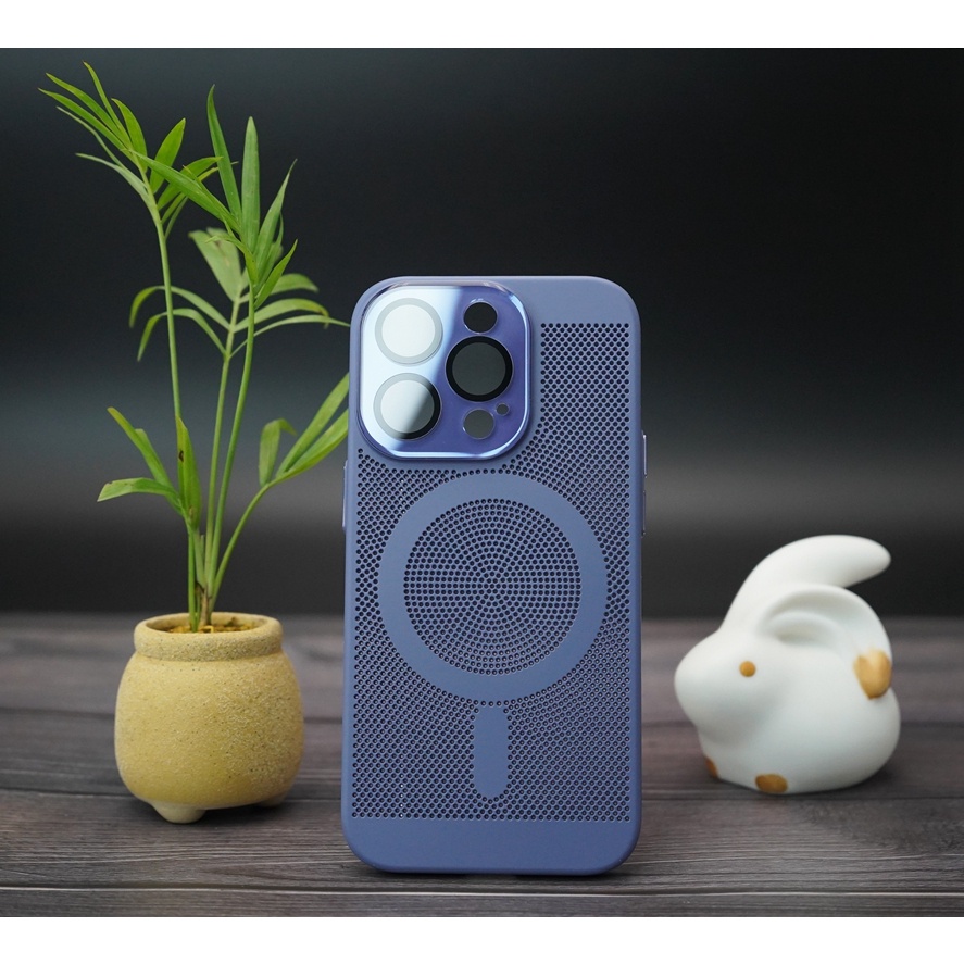 New Stylish Magnetic Phone Case for iPhone 11 12 13 14 Pro Max with Heat Dissipation and Lens Film