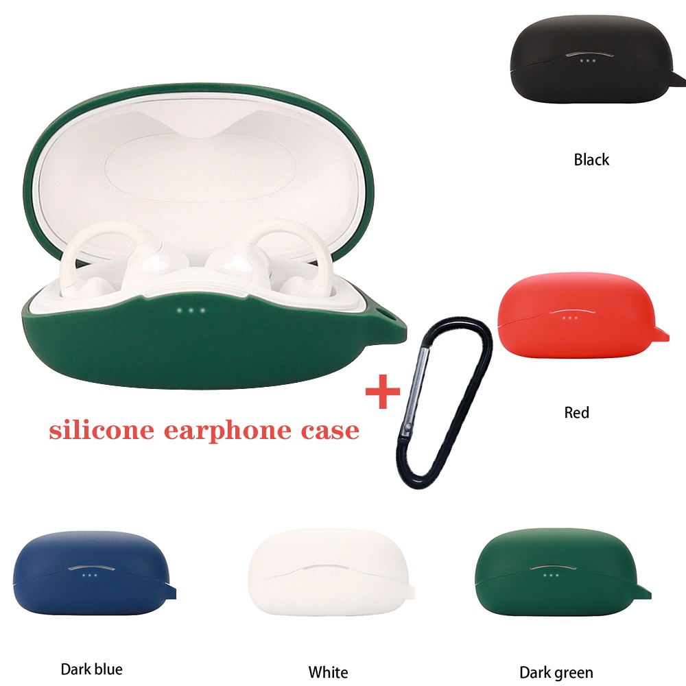 Untuk earsopen SS900 SE Case Warna Solid Silikon Bluetooth Earphone Cover Lembut Shockproof hearphone Aksesoris Kotak