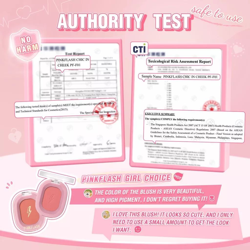 ASK - PINKFLASH  Blush Soft Powder Naturally Pigmented