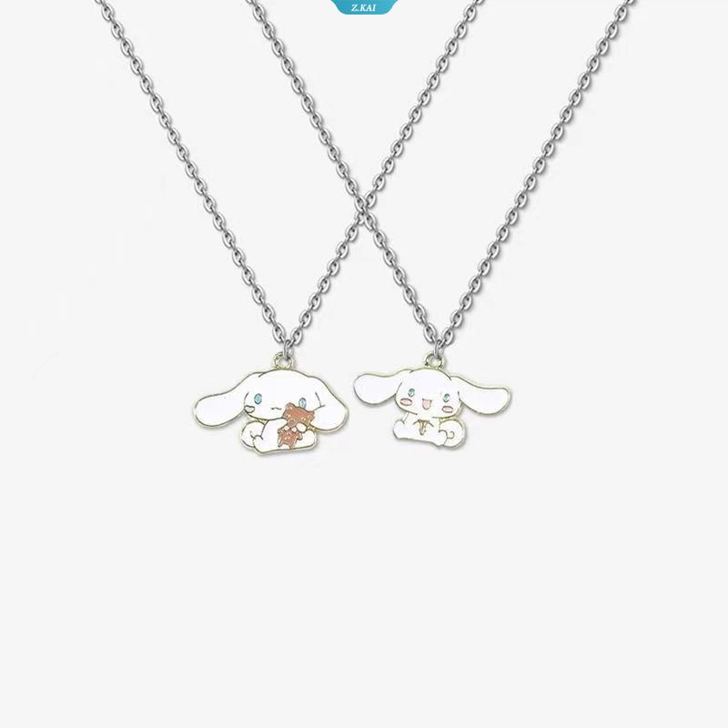 Kawaii Sanrio Cinnamoroll Kalung Lucu Liontin Perhiasan Rantai Klavikula Pasangan Pacar Aksesoris Anime Hadiah Ulang Tahun [ZK]