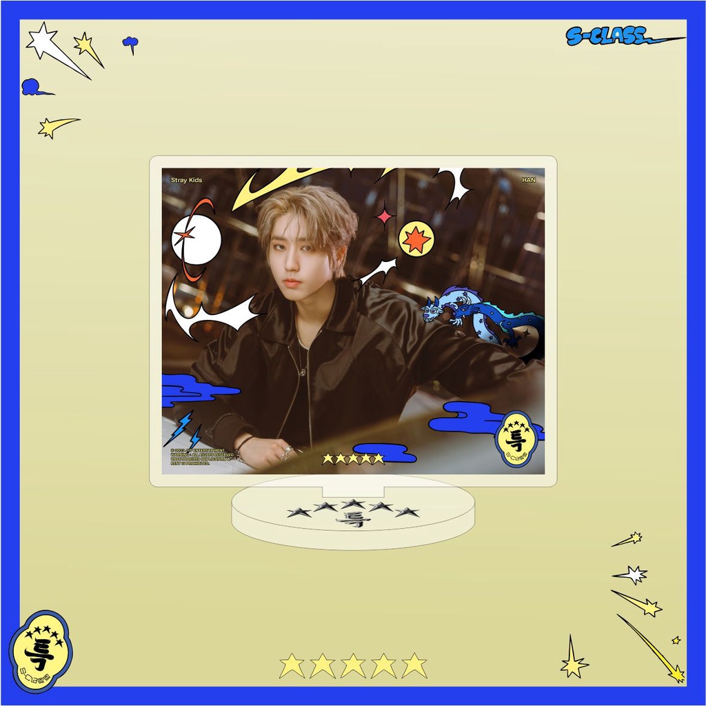 1pc Album Anak STRAY 5-STAR Acrylic Stop Sign Straykids Berdiri