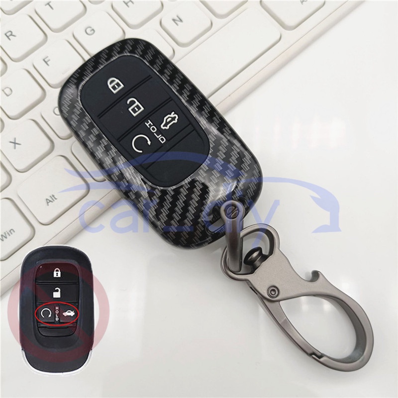 Kasus Kunci ABS Penutup Jarak Jauh Mobil Silikon Gantungan Untuk Honda Civic Accord 2022 Cangkang Pelindung Car Remote Key Case