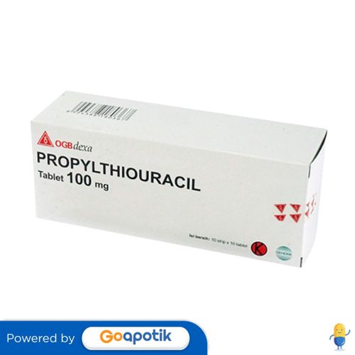 Propylthiouracil Ogb Dexa Medica 100 Mg Box 100 Tablet