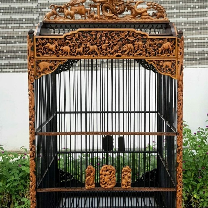 sangkar kosan, sangkar ukir, sangkar kacer, sangkar kenari