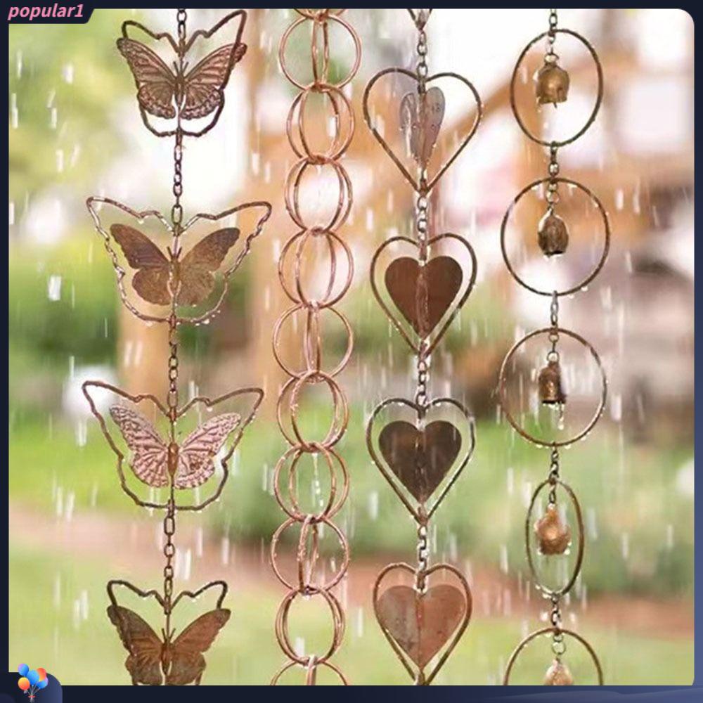 Populer Lonceng Angin Logam Nyaman Dekorasi Dinding Home Decor Outdoor Butterfly Wind Chimes