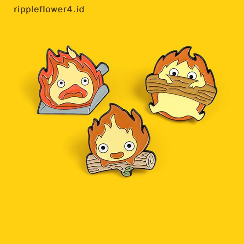 {rippleflower4.id} 1pc Lucu Kartun Cassifah Enamel Pin Anime Bros Kerah Lencana Tas Bros~