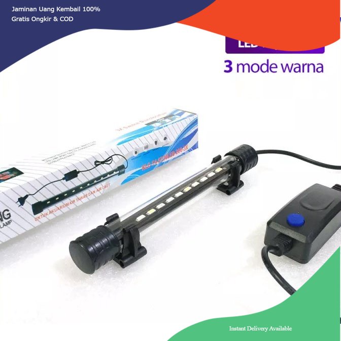 Lampu aquarium nyala 3 mode, lampu aquarium 3 mode nyala, lampu aquarium 3 warna nyala, lampu aquari