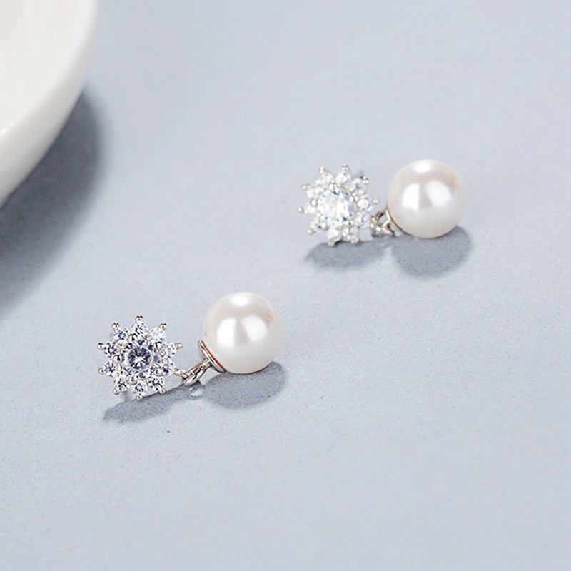 Fashion Anting Mutiara Air Tawar Drop Earrings Untuk Wanita,925 Perak Anting Mutiara Alami Perhiasan Pernikahan