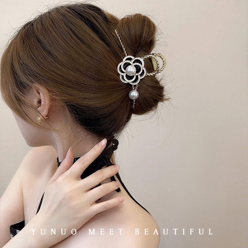 Jepit Rambut Korea Jedai Fashion Mode Bunga Kamelia Wanita Elegan High Quality Impor