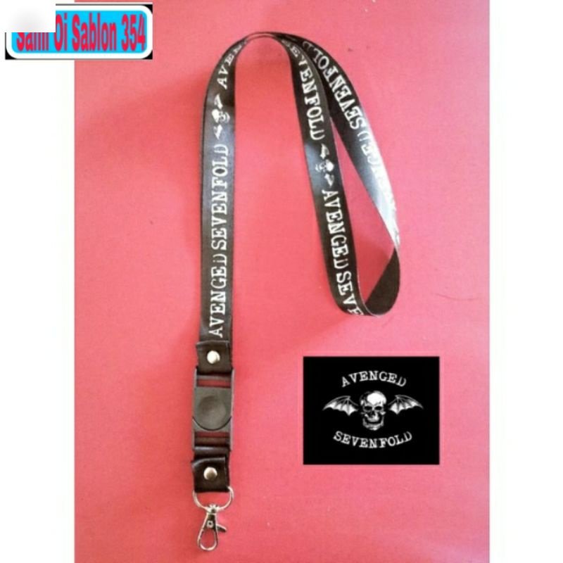 

TALI LANYARD AVENGED SEVENFOLD band metal GANTUNGAN KUNCI/GANTUNGAN ID CARD/GANTUNGAN HP/GANTUNGAN