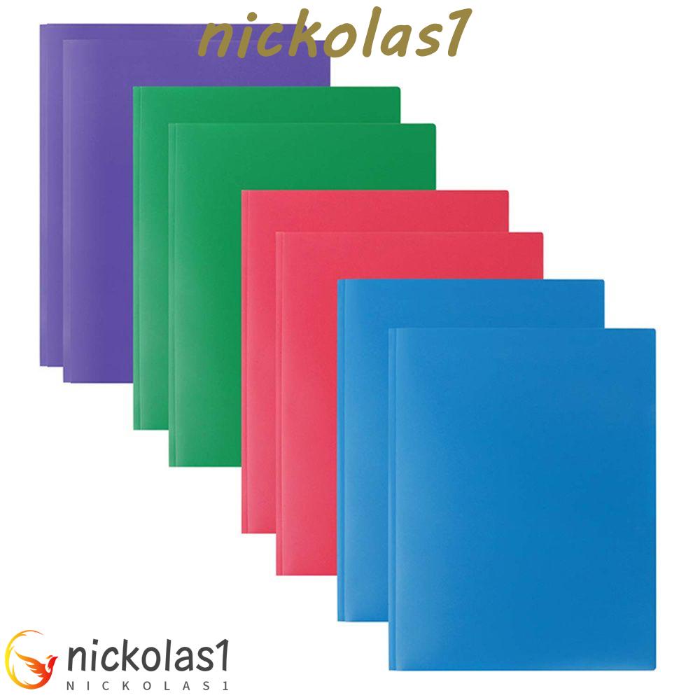 Nickolas1 File Folder Alat Tulis Kantor Dengan Pengikat Ukuran A4 3cabang 2saku Folder Dengan Cabang